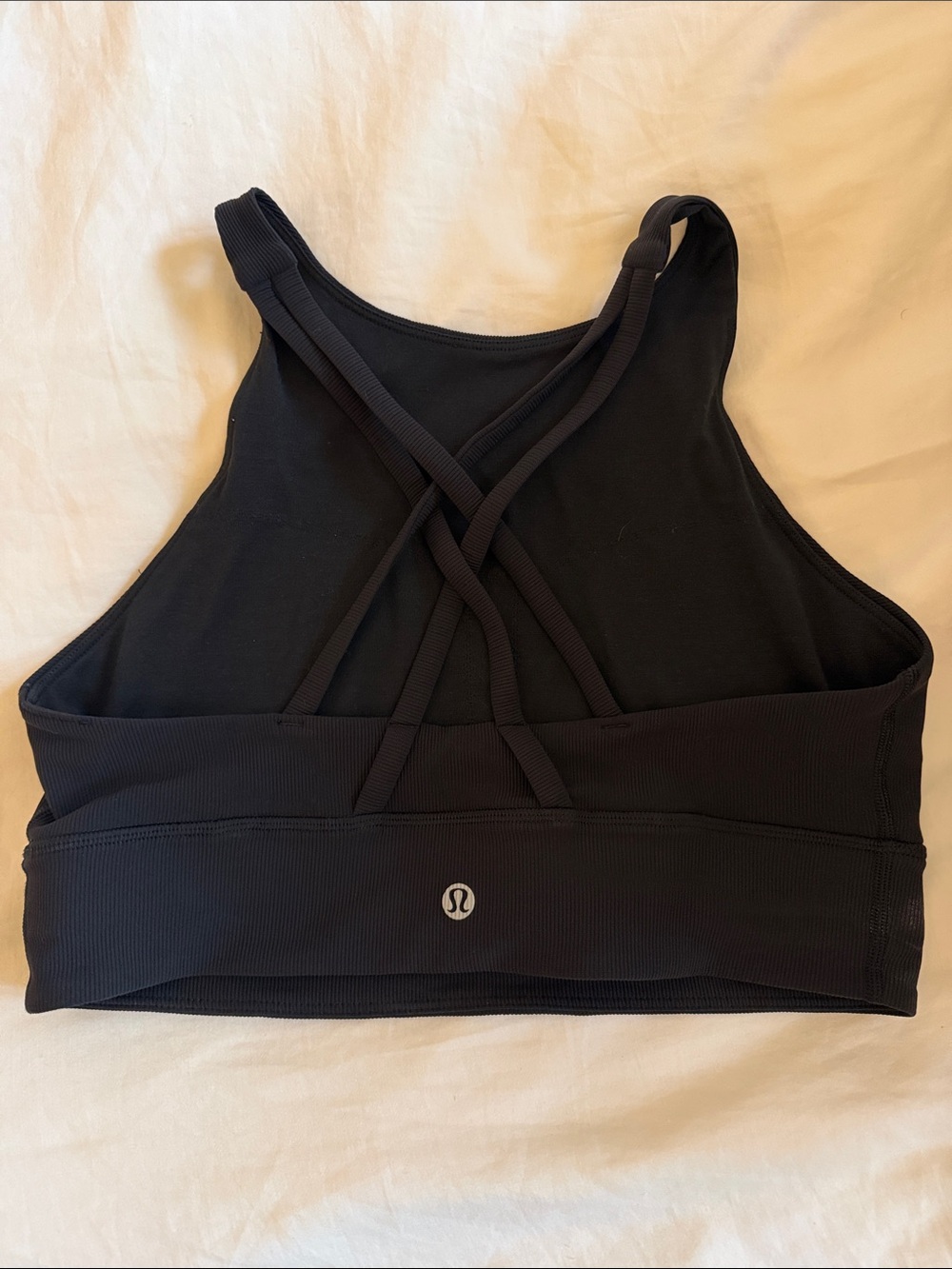 lululemon athletica Black Cross-Back Sports Bra